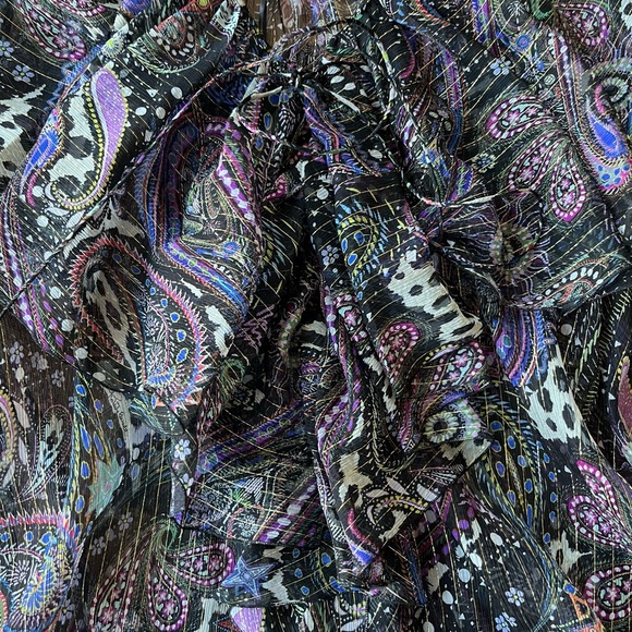 Roberto Cavalli Woman Silk Woven Blouse. Size 48 - Picture 8 of 11